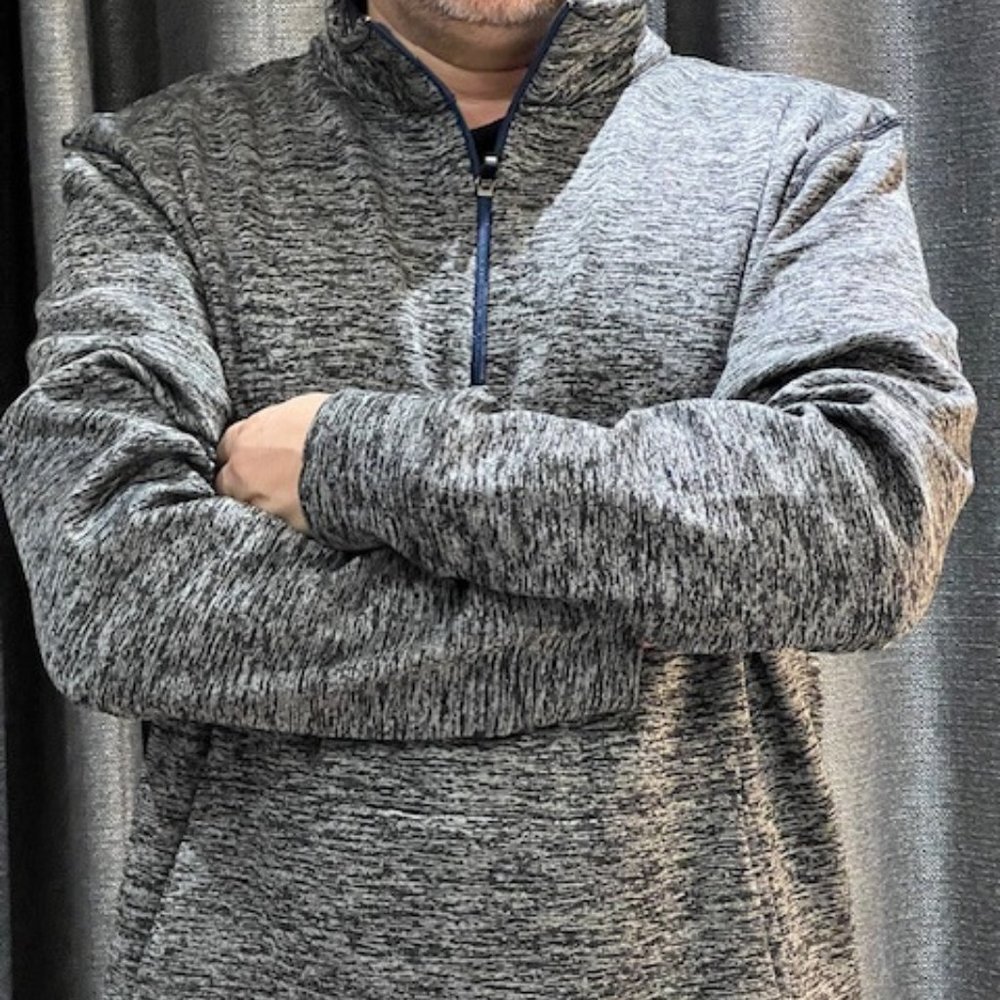 ACX fleece half zip sweater